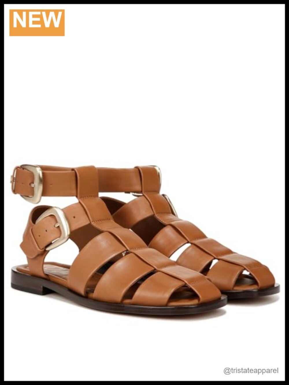 Fisherman Sandal Leather Buckle Flat